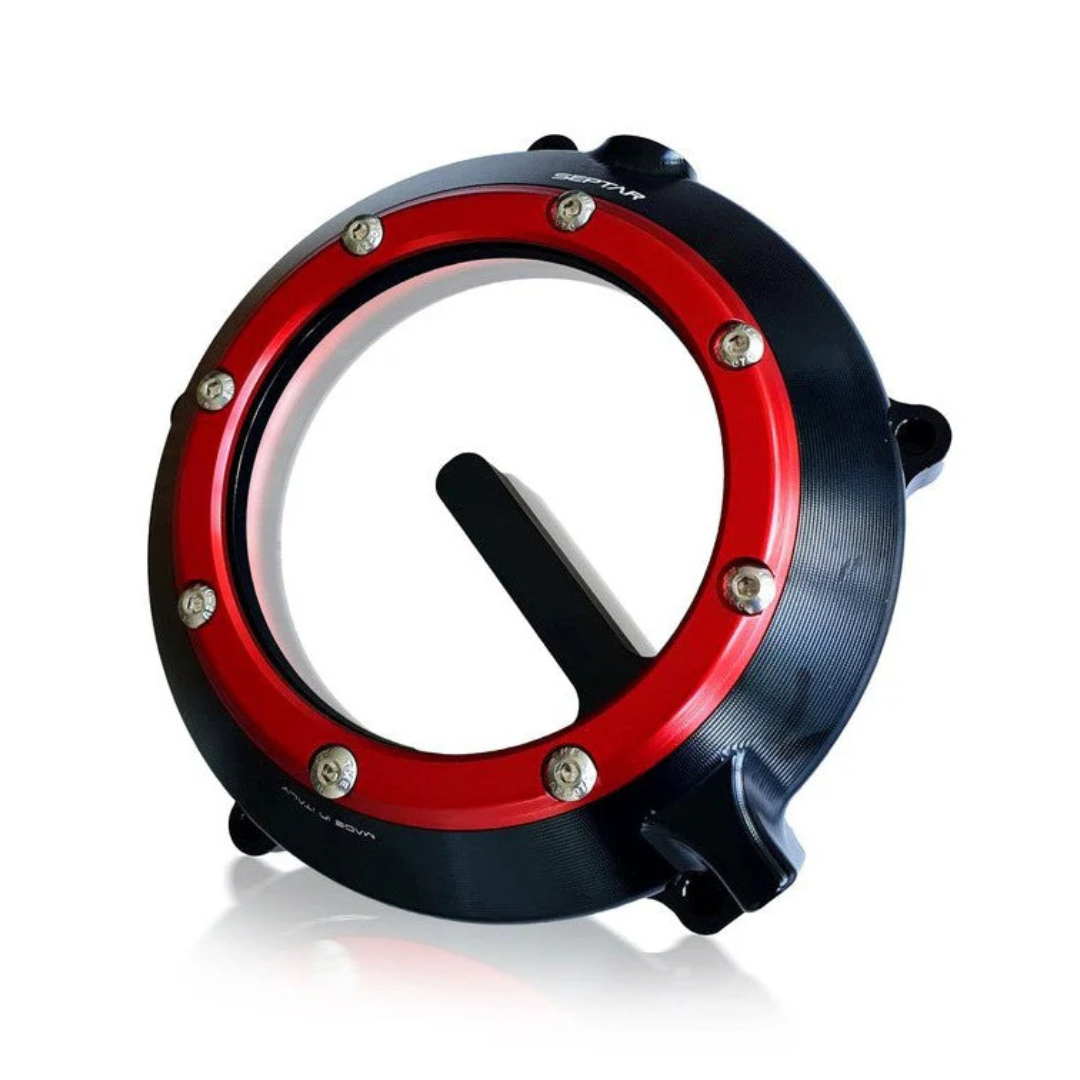 Carter Frizione Trasparente in Alluminio CNC per Fantic Caballero – Upgrade Esclusivo